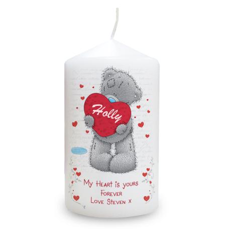 Personalised Me to You Bear Love Heart Candle £12.99